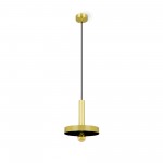 Faro Whizz Colgante Oro Satinado-Negro E27 60W 20161