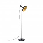 Faro Whizz Pie De Salon Con Pantalla Negrooro 1xE27 20164-95