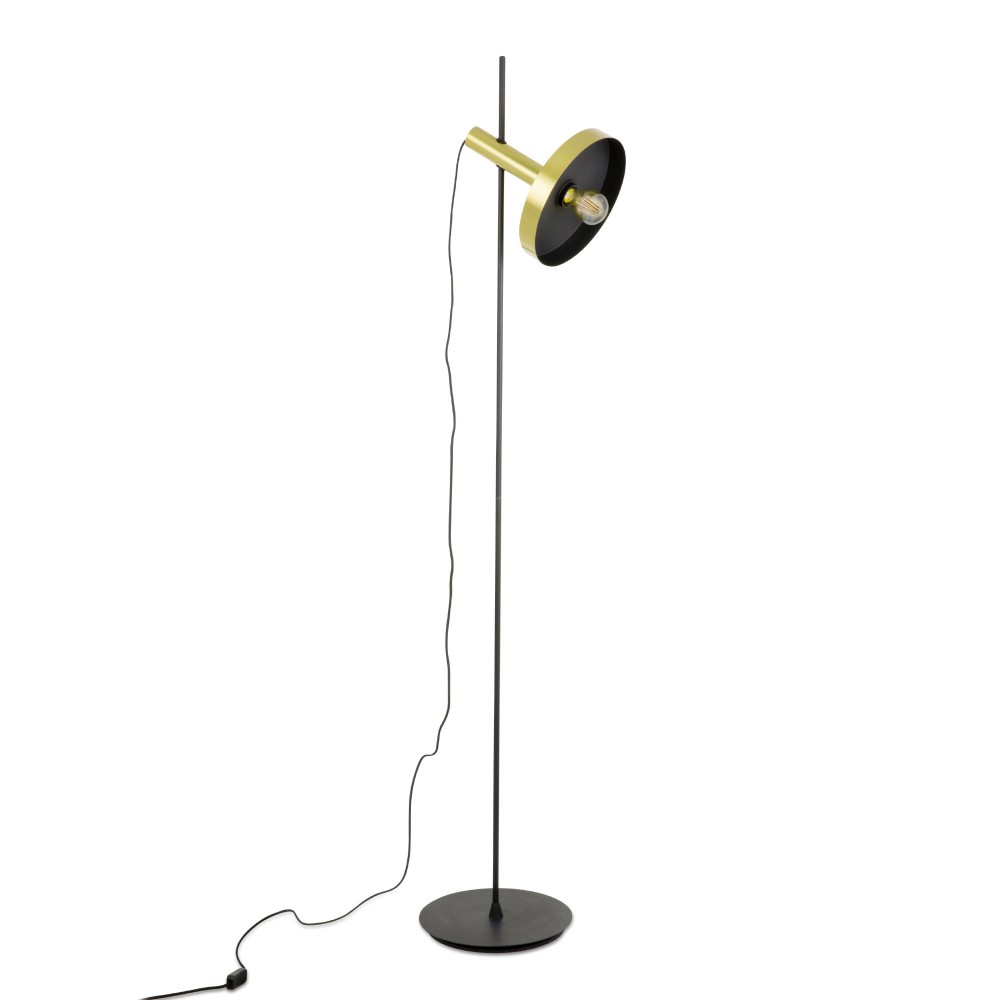 Faro Whizz Pie De Salon Con Pantalla Oronegro 1xE27 20164-96