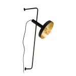 Faro Whizz Aplique 1 X E27 Negro Oro 20165-95