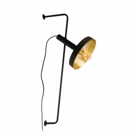 Faro Whizz Aplique 1 X E27 Negro Oro 20165-95
