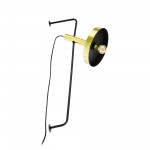 Faro Whizz Aplique 1 X E27 Oro Negro 20165-96