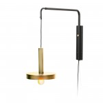 Faro Whizz Aplique Extensible Oro Satinado-Negro 1Xe27 20168