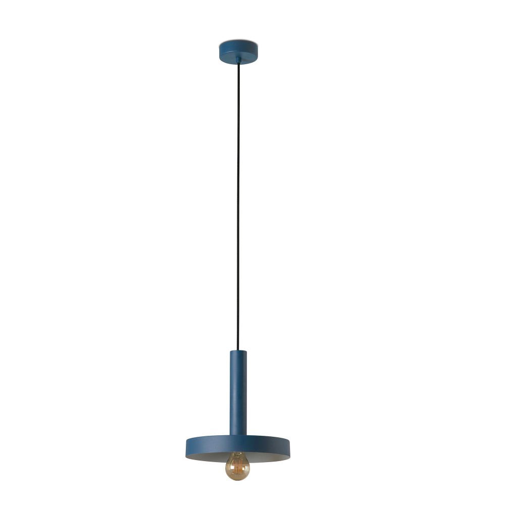 Faro Whizz Colgante Azul/blanco Mate 1xe27