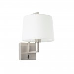 Faro Frame Aplique Niquel Mate Pantalla Blanca ø215 20170-01