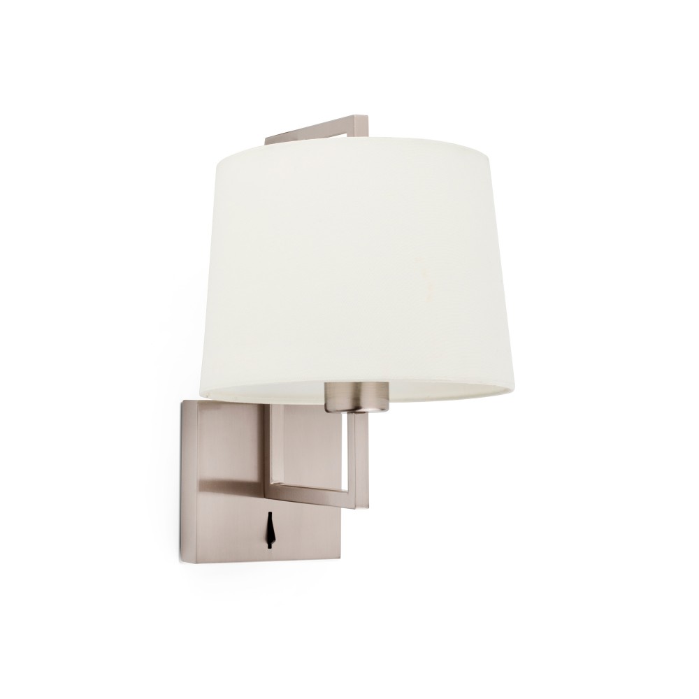 Faro Frame Aplique Niquel Mate Pantalla Beige ø215 20170-02