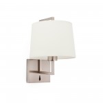 Faro Frame Aplique Niquel Mate Pantalla Beige ø215 20170-02