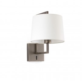 Faro Frame Aplique Oro Viejo Pantalla Blanca ø215 20171-01