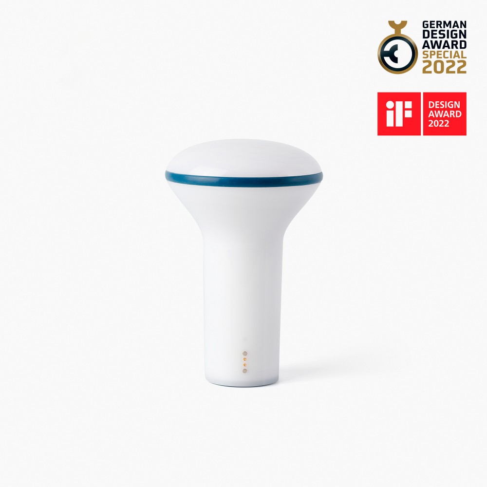Faro Buddy Lampara Portatil Blanca Y Azul Oscuro 3w