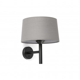 Faro Windsor Aplique Negro-Gris 20221-129