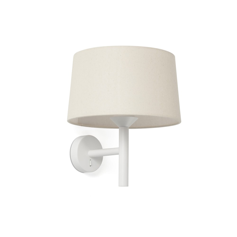Faro Windsor Aplique Blanco-Lino 20222-150