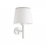 Faro Savoy Aplique Blanco Pantalla Blanca 20300-92