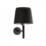 Faro Savoy Aplique Negro Pantalla Negra 20301-93