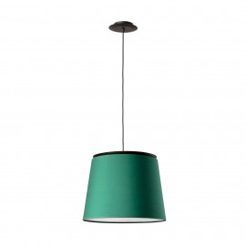 Faro Savoy Colgante Negro Pantalla Verde 20309-91
