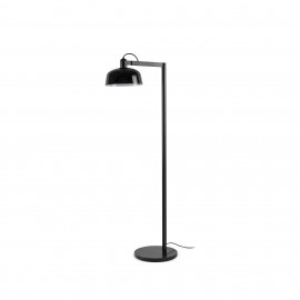Faro Tatawin Pie De Salon Pantalla Negra 1xe27