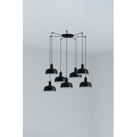 Faro Tatawin Colgante Pantalla S  Negra 1xe27 7l