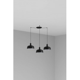 Faro Tatawin Colgante Pantalla M  Negra 1xe27 3l