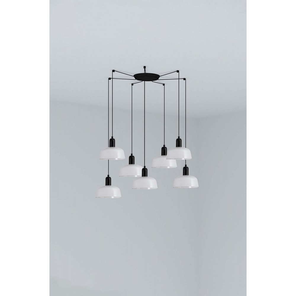 Faro Tatawin S Metal 7L Colgante Blanca 20340-140-7L