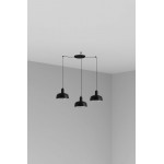 Faro Tatawin S Metal 3L Colgante Negra 20340-141-3L