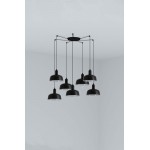 Faro Tatawin S Metal 7L Colgante Negra 20340-141-7L