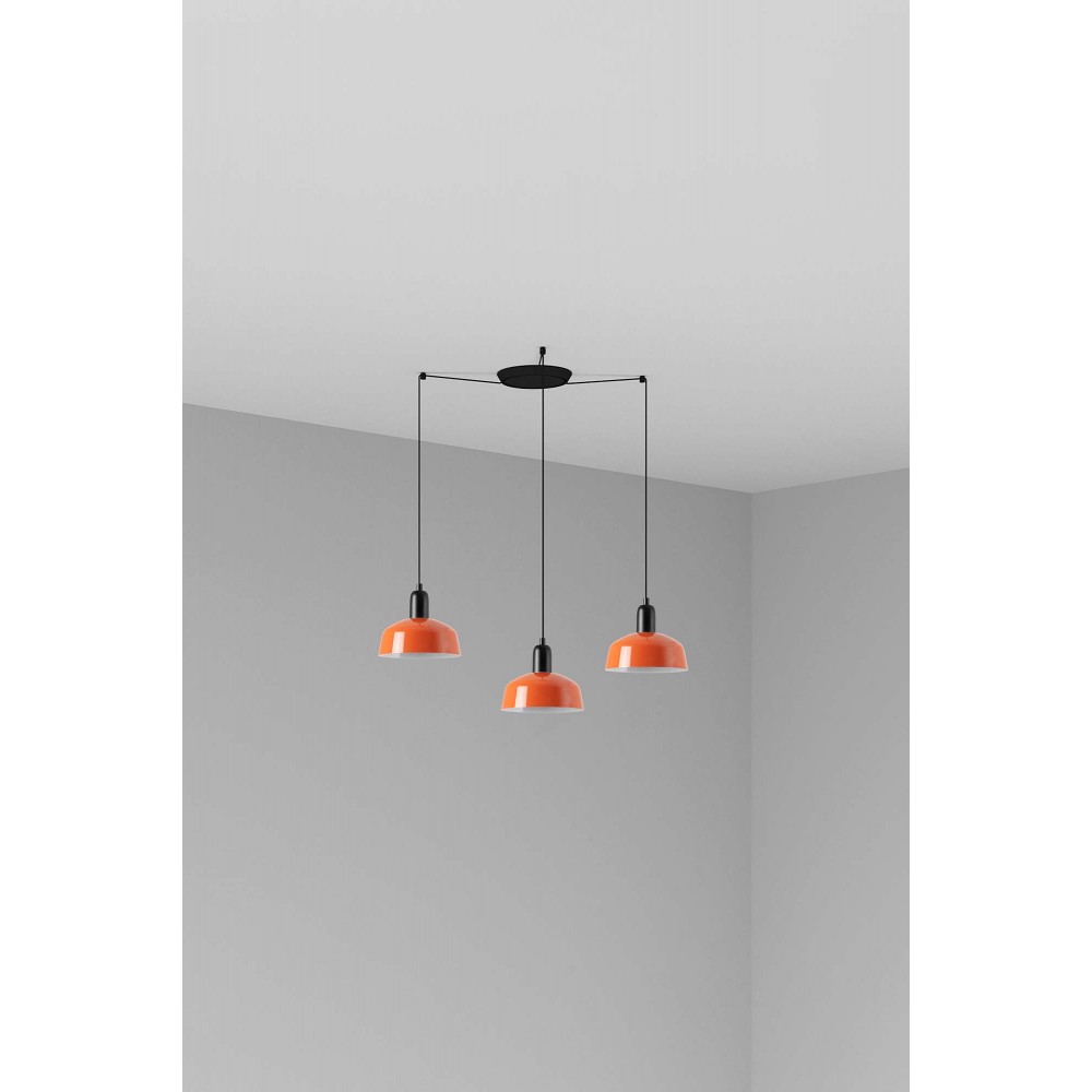 Faro Tatawin S Metal 3L Colgante Naranja Rojizo 20340-143-3L