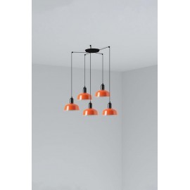 Faro Tatawin S Metal 5L Colgante Naranja Rojizo 20340-143-5L