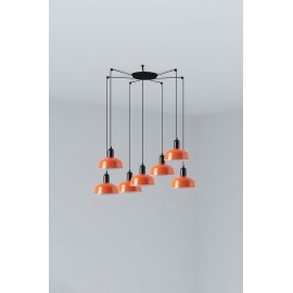 Faro Tatawin S Metal 7L Colgante Naranja Rojizo 20340-143-7L