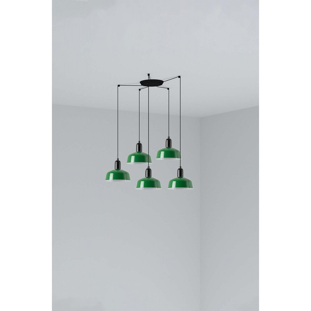 Faro Tatawin S Metal 5L Colgante Verde 20340-144-5L