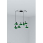 Faro Tatawin S Metal 7L Colgante Verde 20340-144-7L