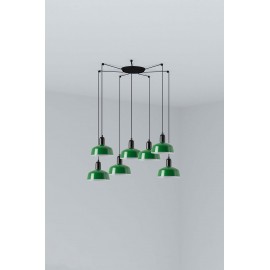 Faro Tatawin S Metal 7L Colgante Verde 20340-144-7L