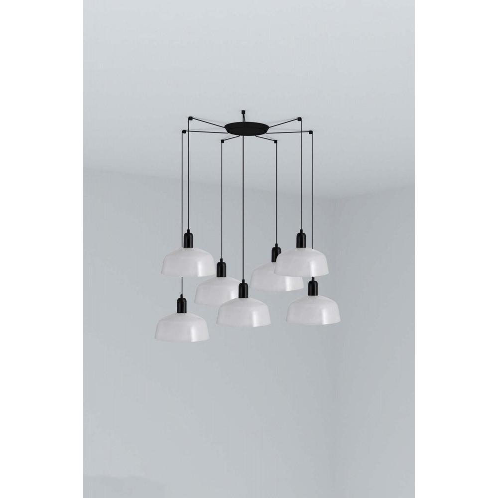 Faro Tatawin M Metal 7L Colgante Blanca 20340-145-7L
