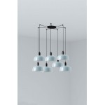Faro Tatawin M Metal 7L Colgante Azul Gris Aceo 20340-147-7L