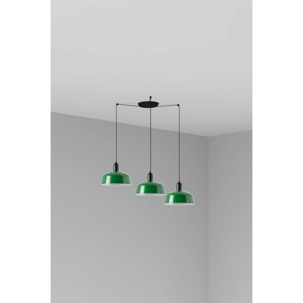 Faro Ventilador Tatawin M Metal 3L Colgante Verde 20340-149-3L