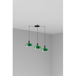 Faro Ventilador Tatawin M Metal 3L Colgante Verde 20340-149-3L