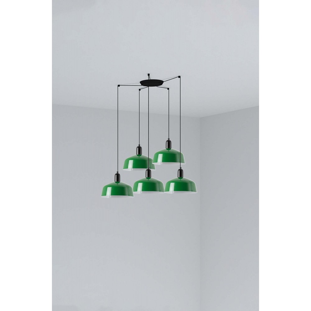 Faro Tatawin M Metal 5L Colgante Verde 20340-149-5L