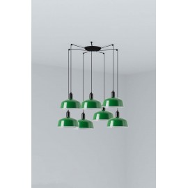 Faro Tatawin M Metal 7L Colgante Verde 20340-149-7L