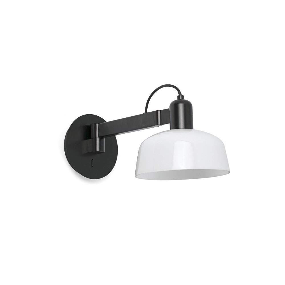 Faro Tatawin Aplique Brazo Pantalla Blanca 1xe27