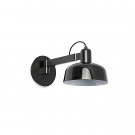 Faro Tatawin Aplique Brazo Pantalla Negra 1xe27