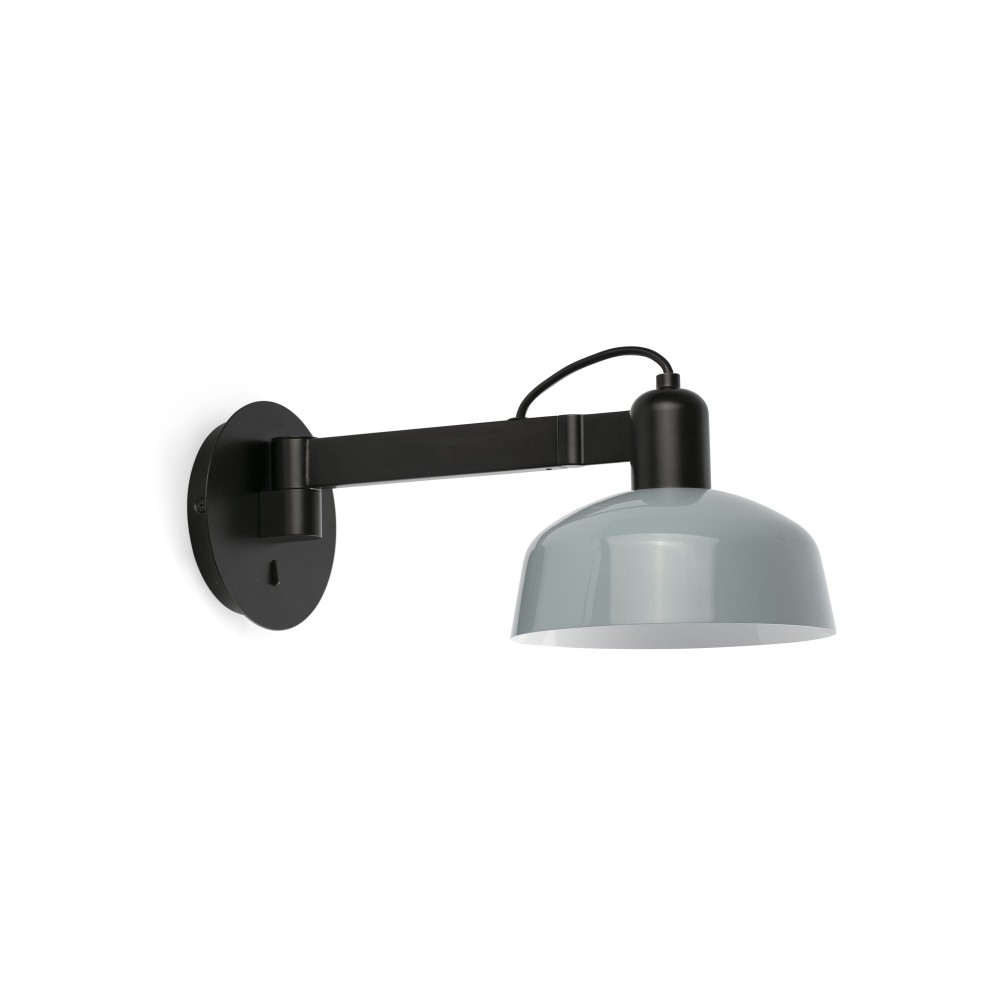 Faro Tatawin Aplique Metal Brazo De Pared Azul Gris Aceo 20342-142