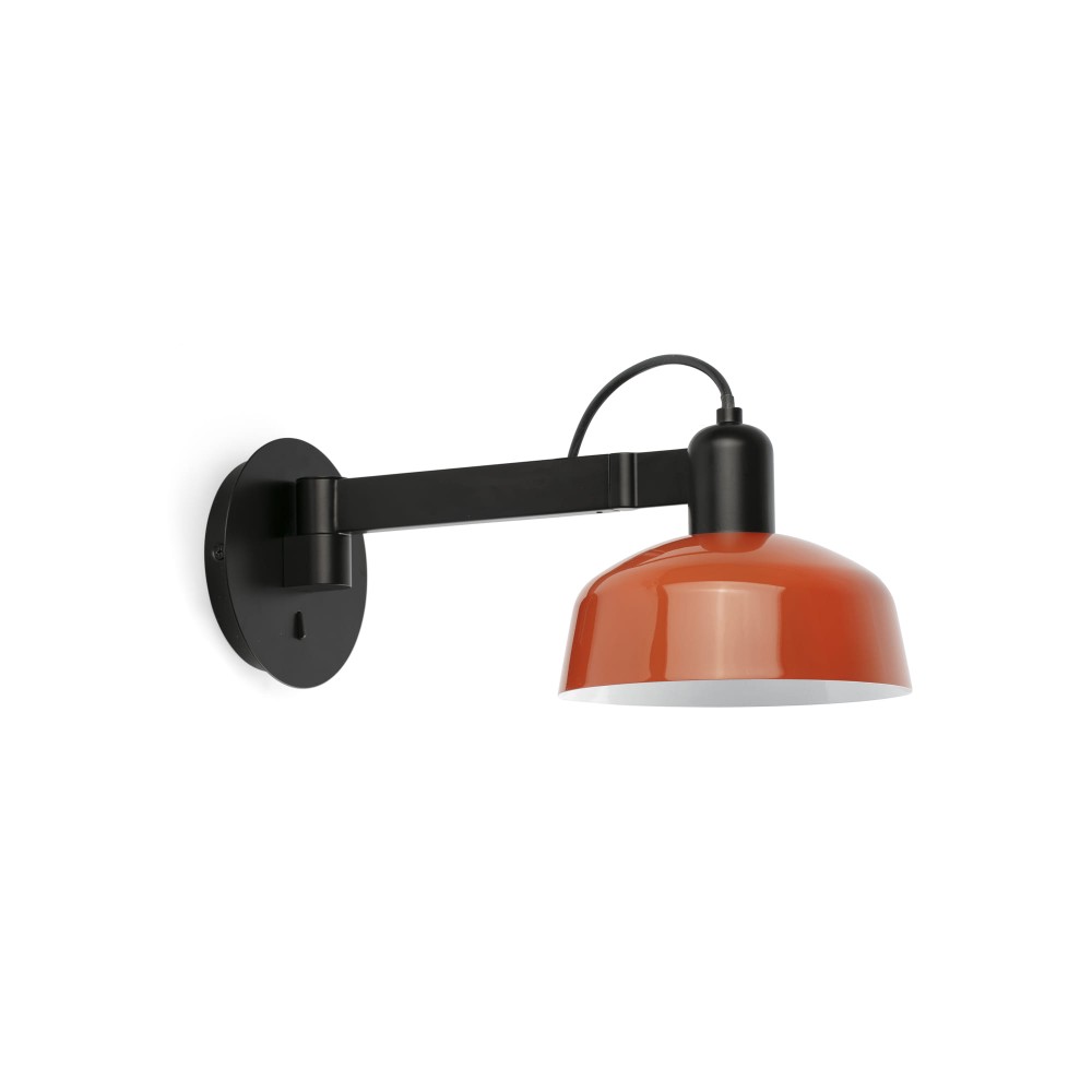 Faro Tatawin Aplique Metal Brazo De Pared Naranja Rojizo 20342-143