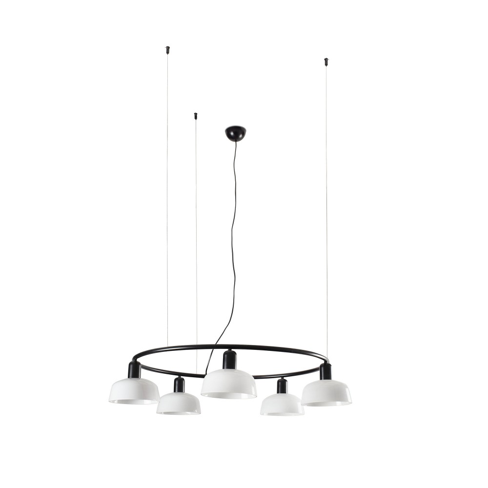 Faro Tatawin Colgante Circular Pantalla S Blanca 5xe27