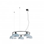Faro Ventilador Tatawin M Metal 5L Colgante Circular Blanco 20343-147-5L