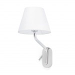 Faro Eterna Aplique Cromo E27 15W Lector Derecha Led Pa 24006-10
