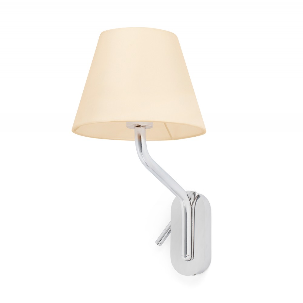 Faro Eterna Aplique Cromo E27 15W Lector Derecha Led Pa 24006-11