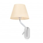 Faro Eterna Aplique Cromo E27 15W Lector Derecha Led Pa 24006-11