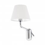Faro Eterna Aplique Cromo E27 15W Lector Izquierda Led 24007-10