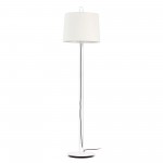 Faro Montreal Pie De Salon Blanco Pantalla Blanca 24036-07