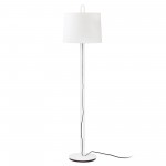 Faro Montreal Pie De Salon Blanco Pantalla Beige 24036-08