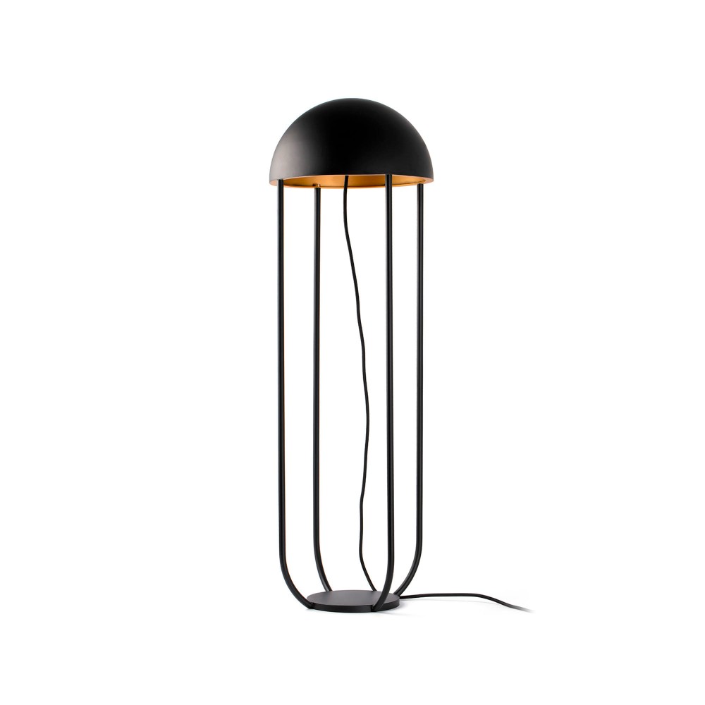 Faro Jellyfish Pie De Salon Negro - Oro 6W 3000K 24521
