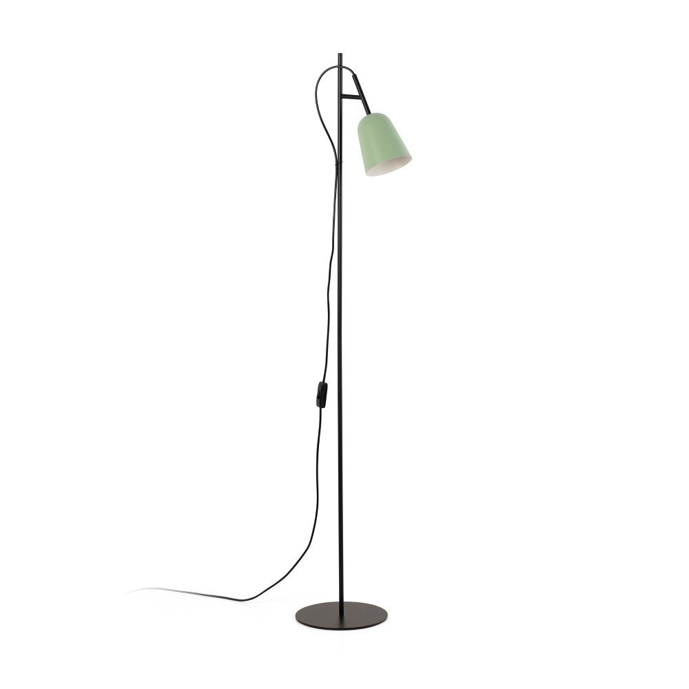 Faro Studio Pie De Salón Pantalla Verde 1xe14